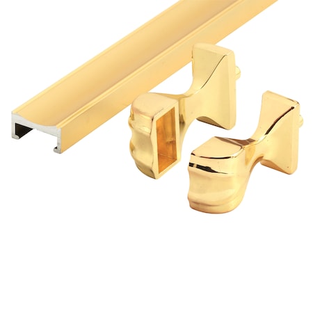 Prime-Line 32 in., Brass, Tub and Shower Towel Bar and Bracket Single Pack M 6094